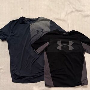 Under Armour Kids' Short Sleeve Tees - Navy and Black